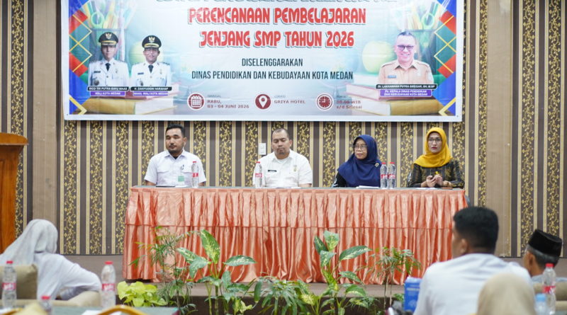 DINAS PENDIDIKAN DAN KEBUDAYAAN KOTA MEDAN GELAR BIMTEK PENGEMBANGAN KURIKULUM DAN PERENCANAAN PEMBELAJARAN BAGI GURU SMP TAHUN 2026